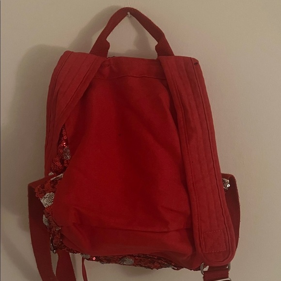 Disney Red and Silver Sequin Backpack main image 4